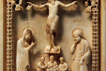 Sculpture crucifixion / ivoire